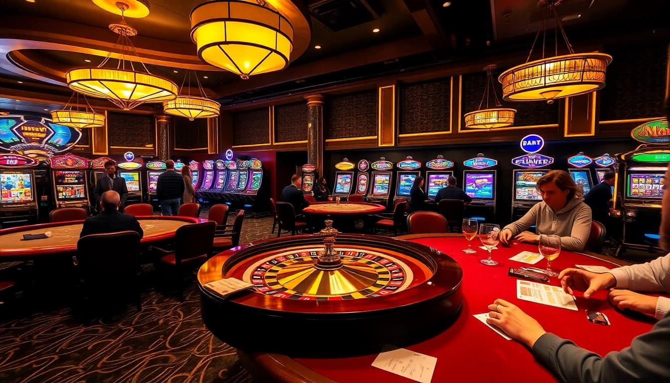 Experience the thrill of gambling excellence at https://sunwin.builders/ with an engaging casino scene featuring vibrant games and excited players.