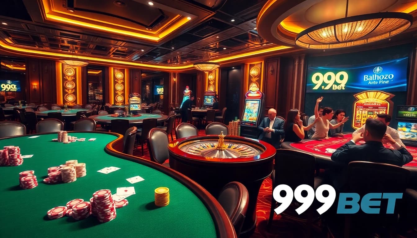 Winning at a roulette table featuring 999BET branding and vibrant casino elements.