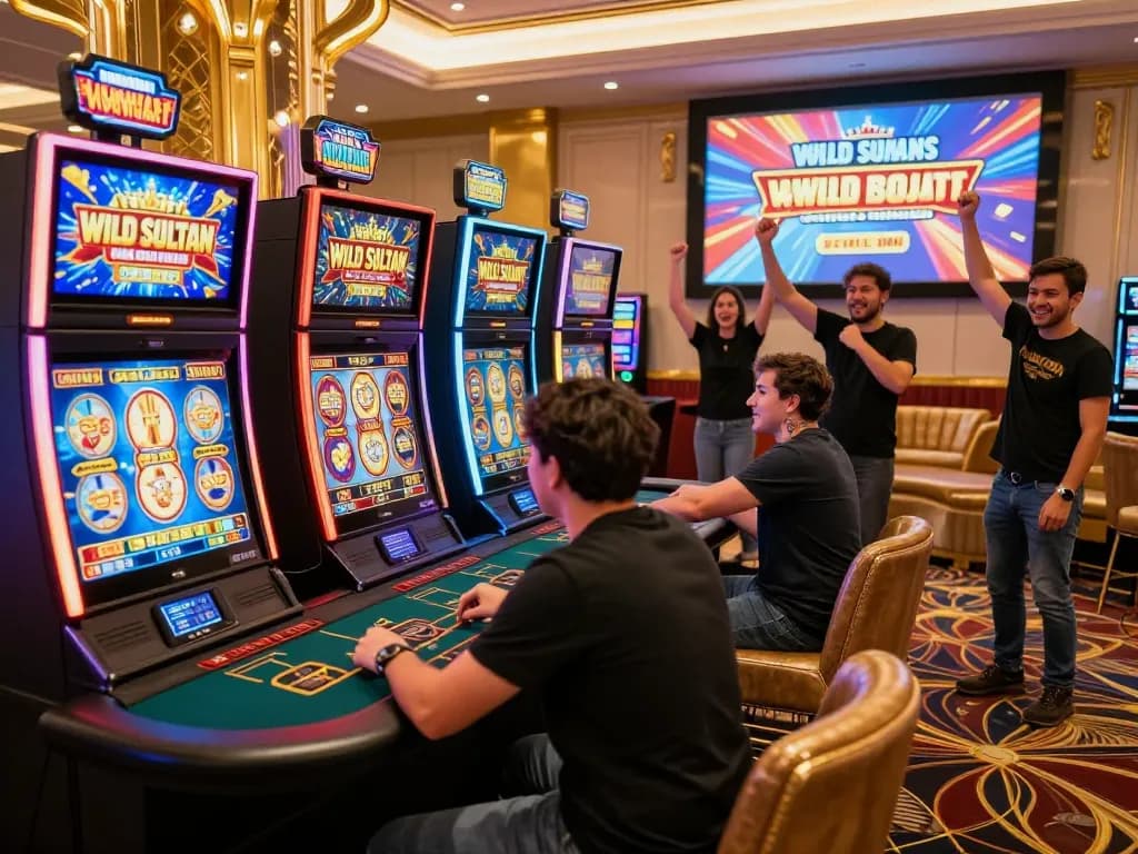 Exciting gaming experience at wildsultan Casino with vibrant slots and live dealer action.