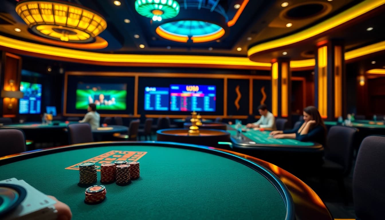 Experience dynamic gameplay at uu88 with engaging casino tables and vibrant betting environments.