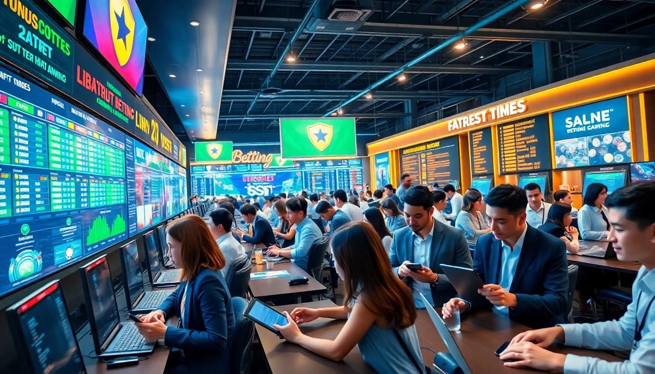 Interactive online betting scene capturing the essence of https://nhacaiuytin.us.com/ with modern technology.