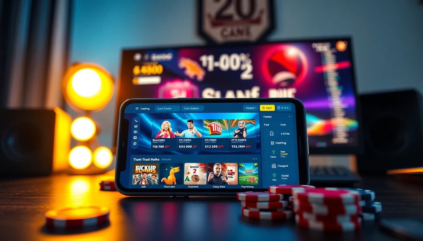 Engaging online gambling experience with 88vv interface on smartphone and desktop.