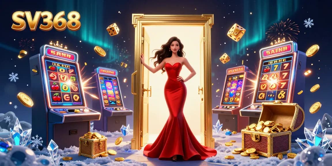 Win jackpots at SV368 with stunning 3D visuals showcasing a luxurious casino atmosphere.