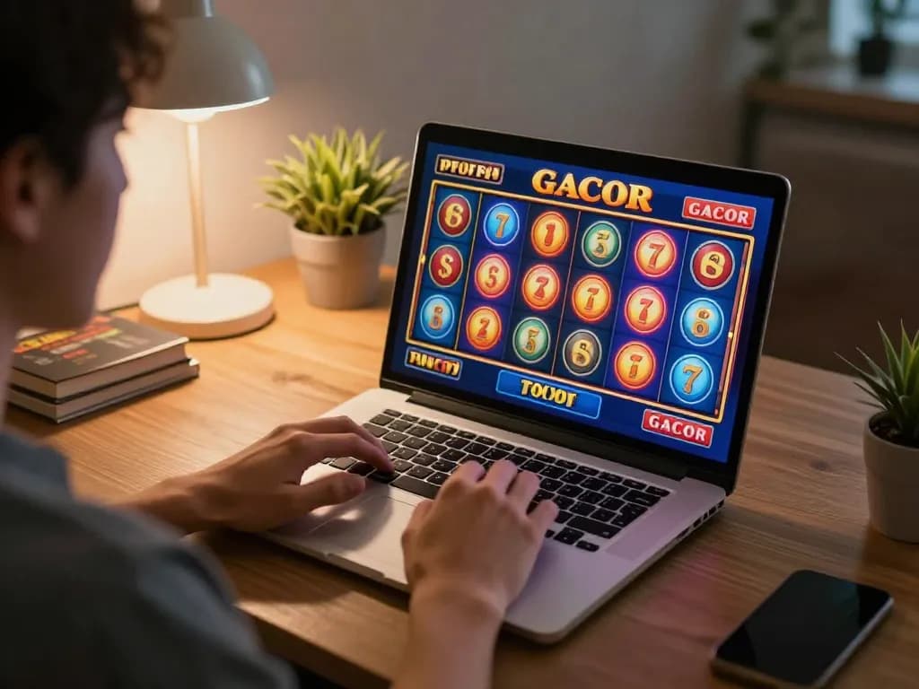 Bergabung dalam permainan toto slot gacor yang mendebarkan di rumah, menampilkan kesenangan kasino online yang strategis.