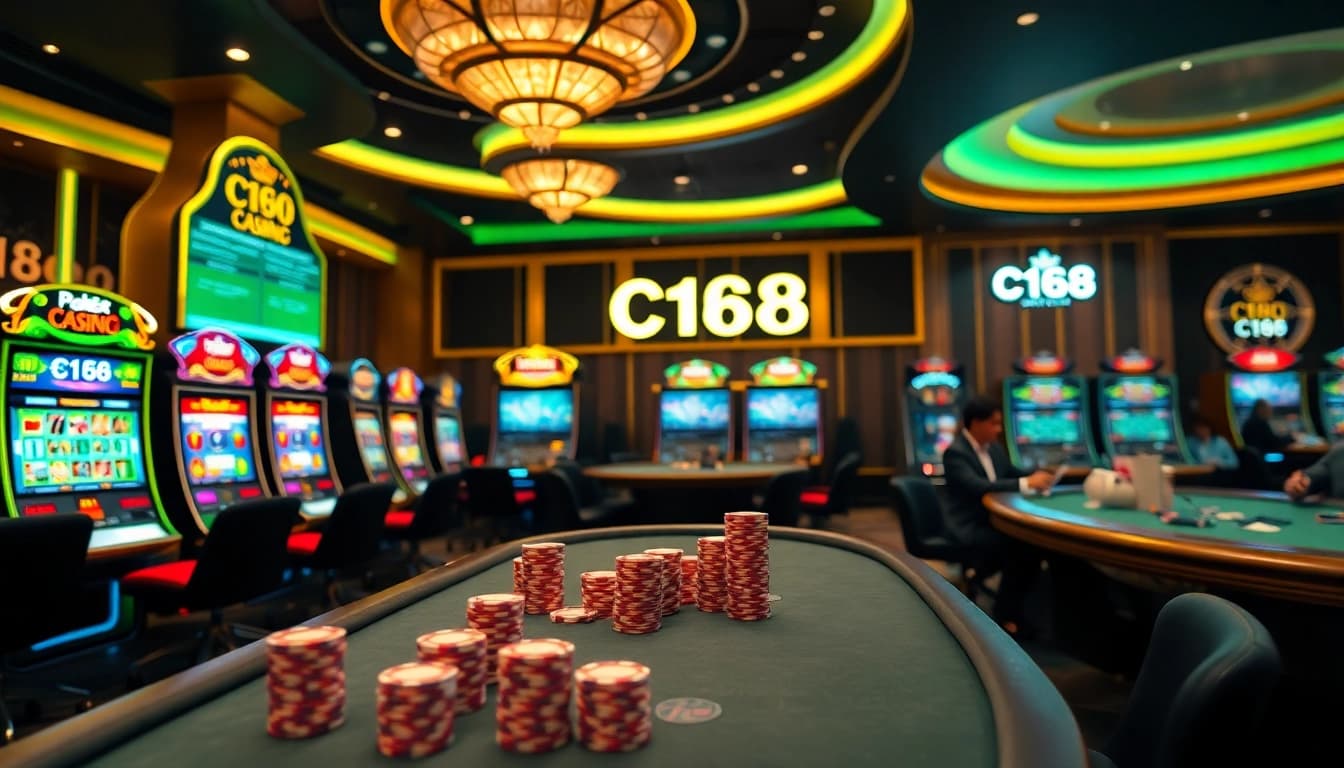 C168 offers an exhilarating online casino experience with vibrant games and engaging tables.