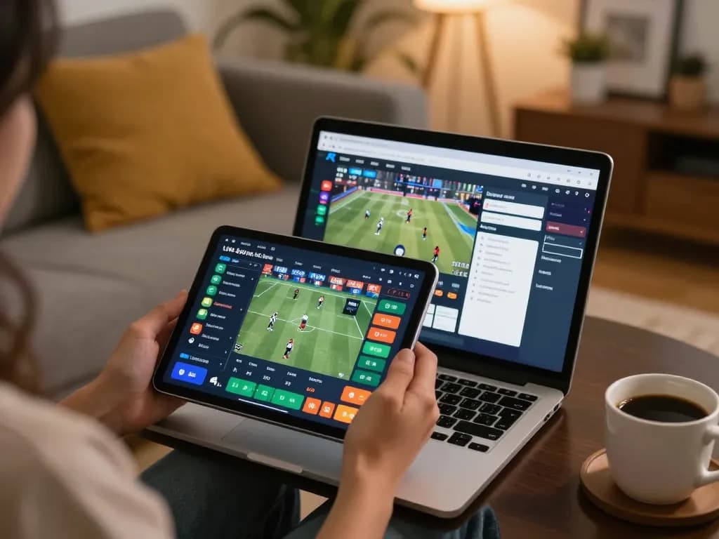 Engaging with live betting on xo88, placing strategic wagers while enjoying a cozy home atmosphere