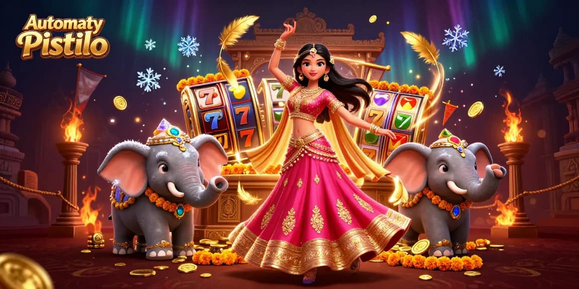 Spin and win with Automaty Pistolo, featuring vibrant characters and exciting casino elements.