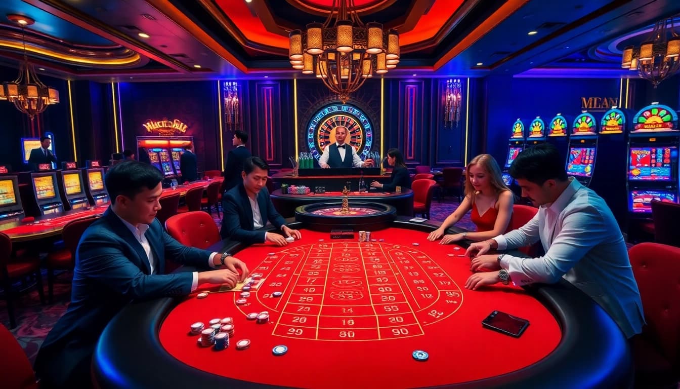 Experience the thrill of baccarat and roulette at win55, where excitement meets luxury in a vibrant casino atmosphere.