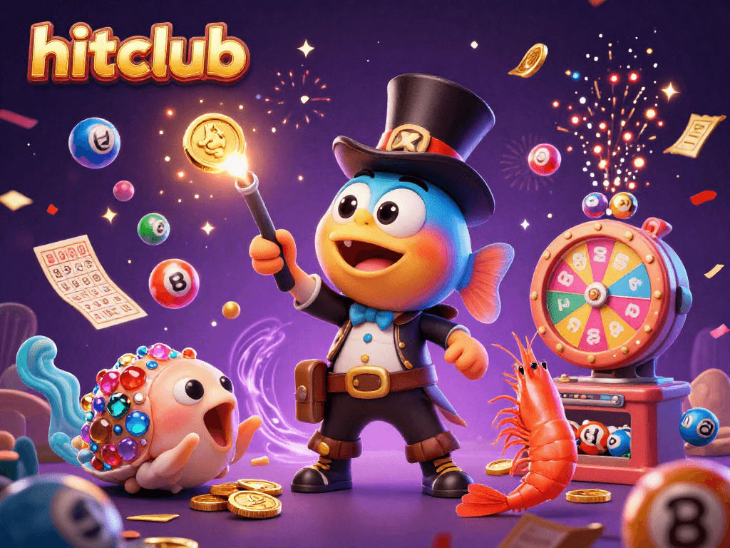 hitclub captures the excitement of jackpot gaming with vibrant characters and elements in a thrilling underwater scene.