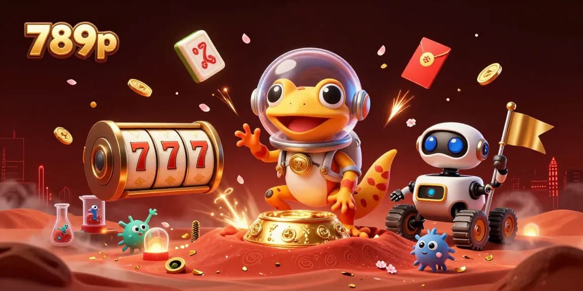 Spin the reels at 789p as the Martian gecko explores an enchanting golden casino.