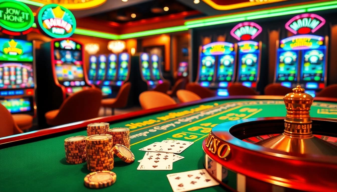 Gamble and win big at J88 with exciting casino tables and vibrant slot machines.