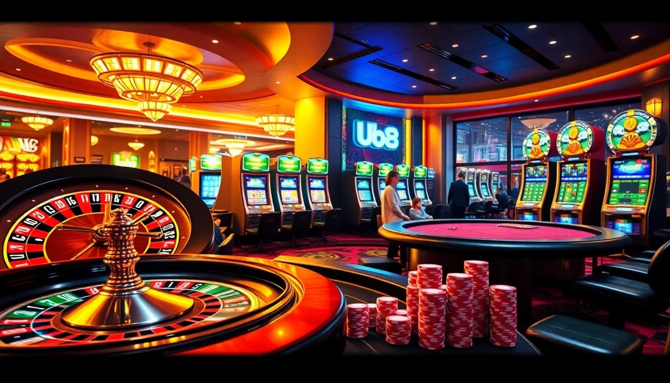 Experience the excitement of gambling at uu88 with vibrant tables, colorful chips, and dynamic gameplay.