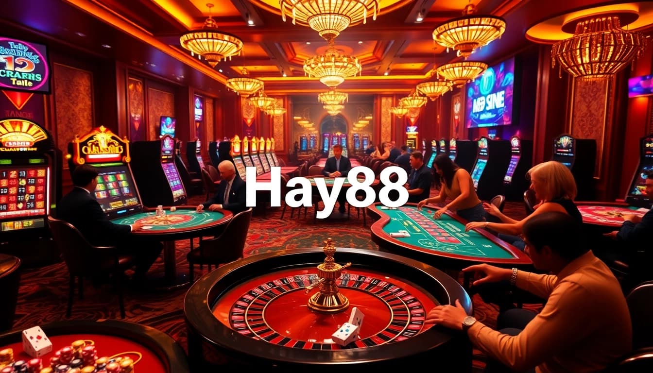 Experience the thrill of gambling at Hay88's luxurious casino tables with thrilling action and high stakes.