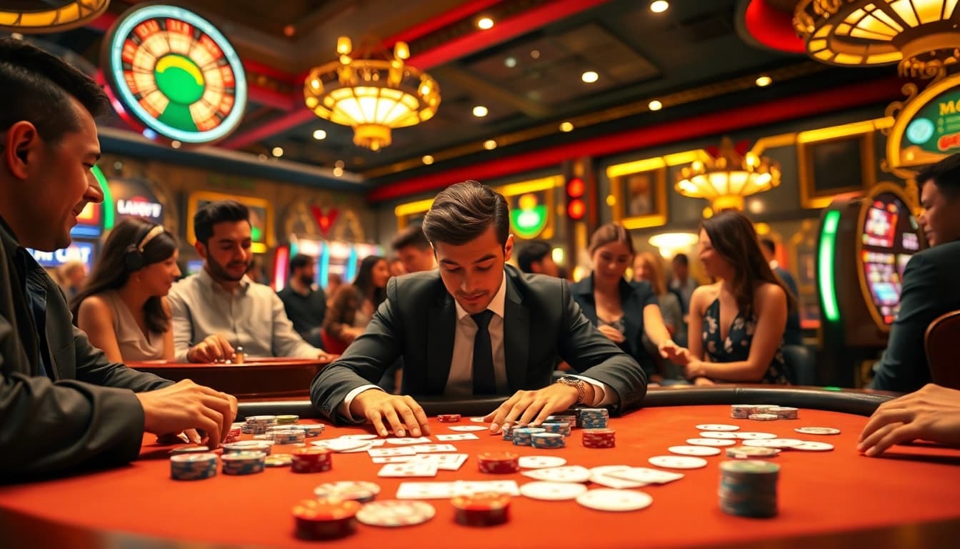 Experience high-stakes excitement with lego138 at a vibrant casino table.
