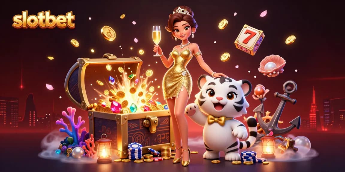 Spin to win exciting slots at slotbet surrounded by a world of treasures and captivating visuals.
