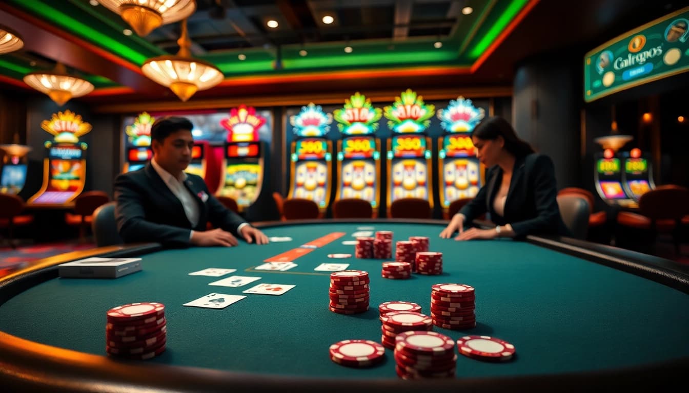 Experience thrilling gameplay at https://mm88.report/ with engaging casino scenes featuring high-stakes poker.
