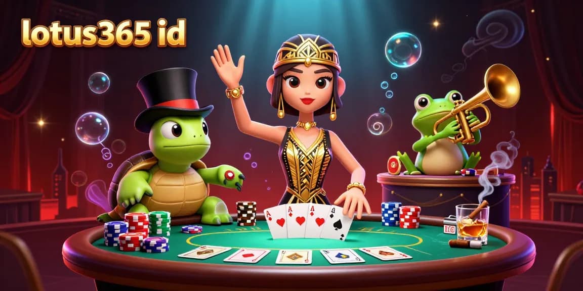 Experience thrilling bets and strategies with lotus365 id in a vibrant 3D casino scene.