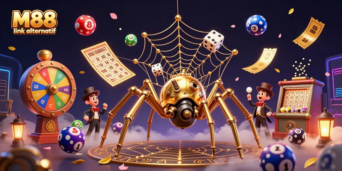 Engage in thrilling bets with M88 link alternatif showcasing vibrant casino elements and lively action.