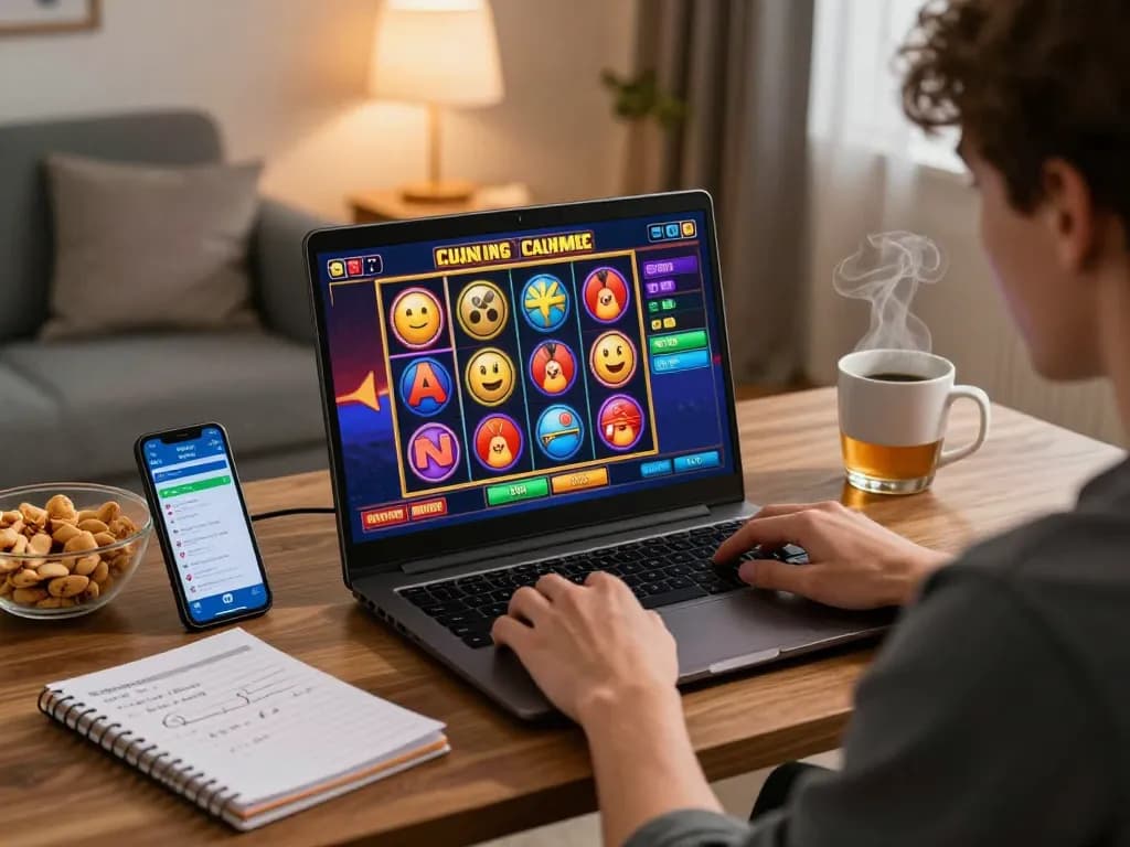 Engaging session on situs slot site with colorful reels spinning, showcasing mobile gaming excitement.