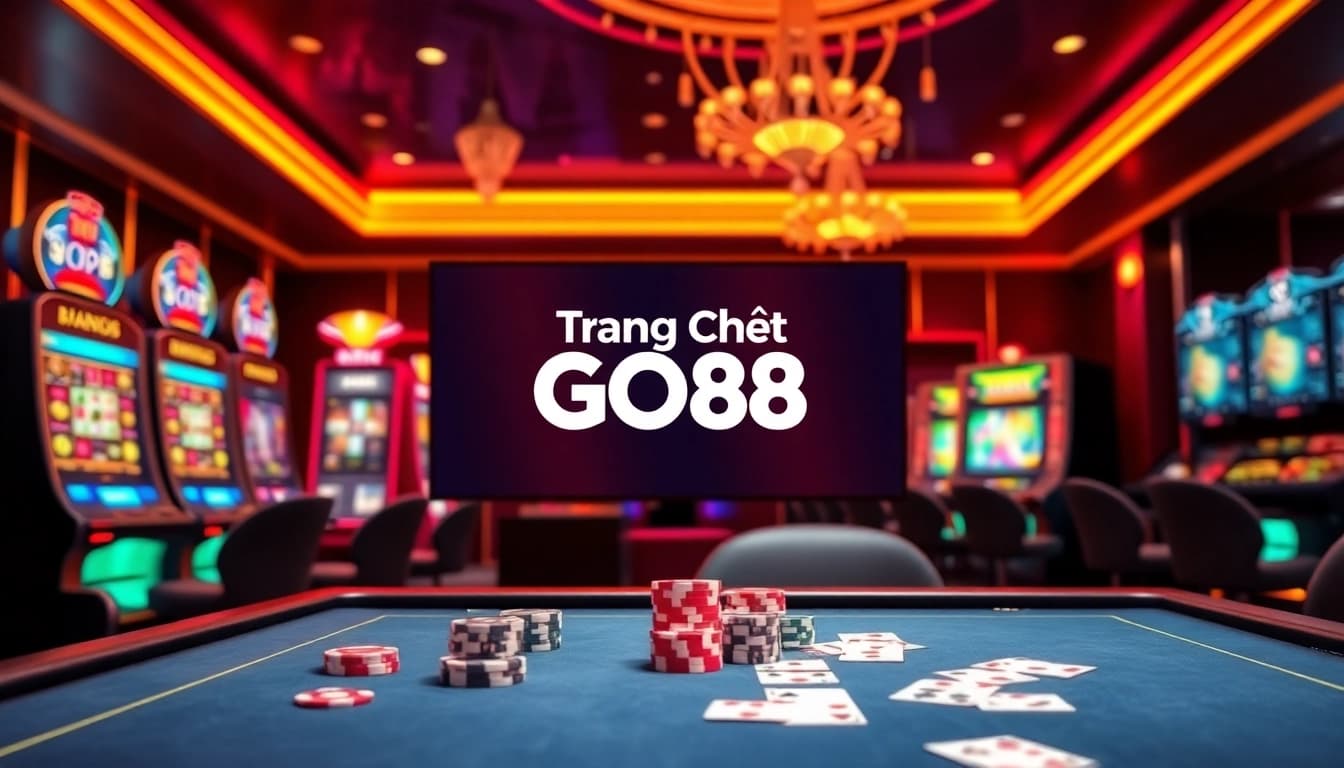 Exciting online gambling experience at Trang Chủ GO88 with vibrant casino table and games.