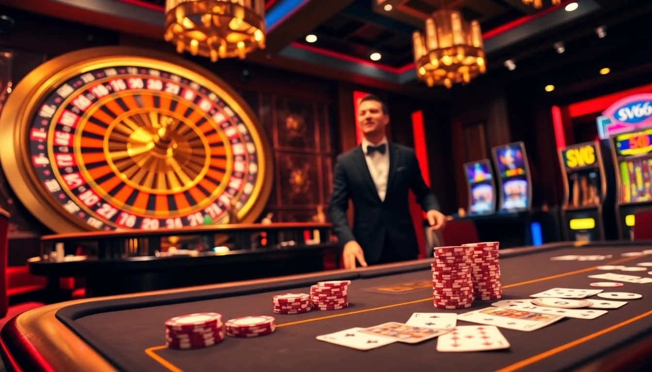 Experience the thrill of SV66 casino gaming with live dealers and exciting card games.