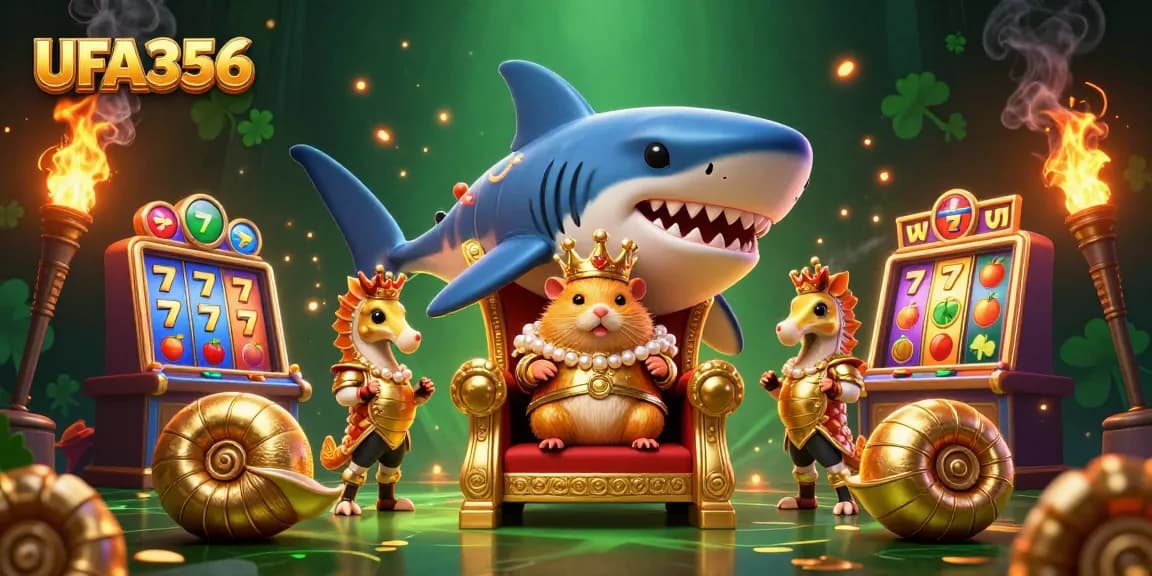 สัมผัสประสบการณ์สล็อตกับ UFA356 ด้วยภาพการ์ตูน 3D สุดพิเศษ ที่มีสล็อตแมชชีนและสัญลักษณ์แสดงโชค