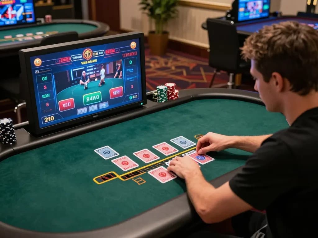 Engaging in a live dealer blackjack session on UFA373, showcasing strategic gameplay with high-definition visuals.