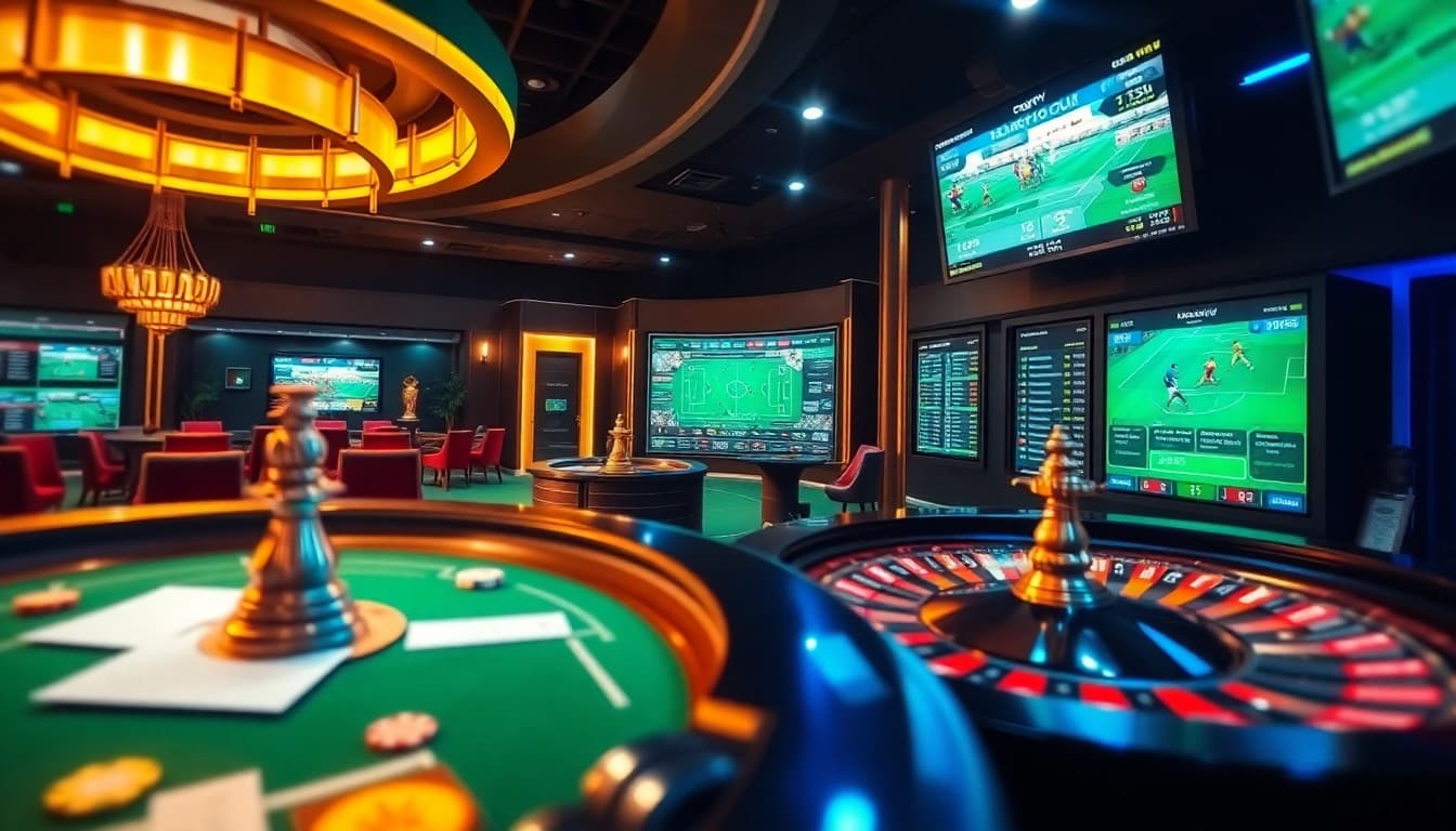 Situs Judi Bola Resmi offering live betting excitement with poker chips and odds displays.