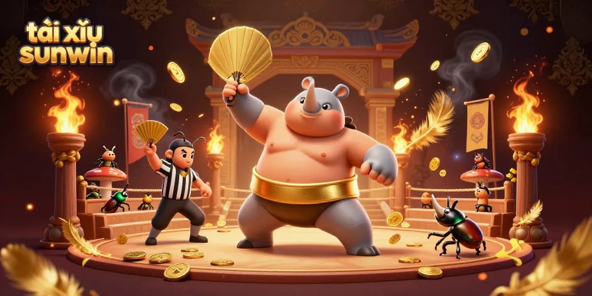 Engage in thrilling tài xỉu sunwin gameplay with vibrant, animated characters in a 3D casino atmosphere.