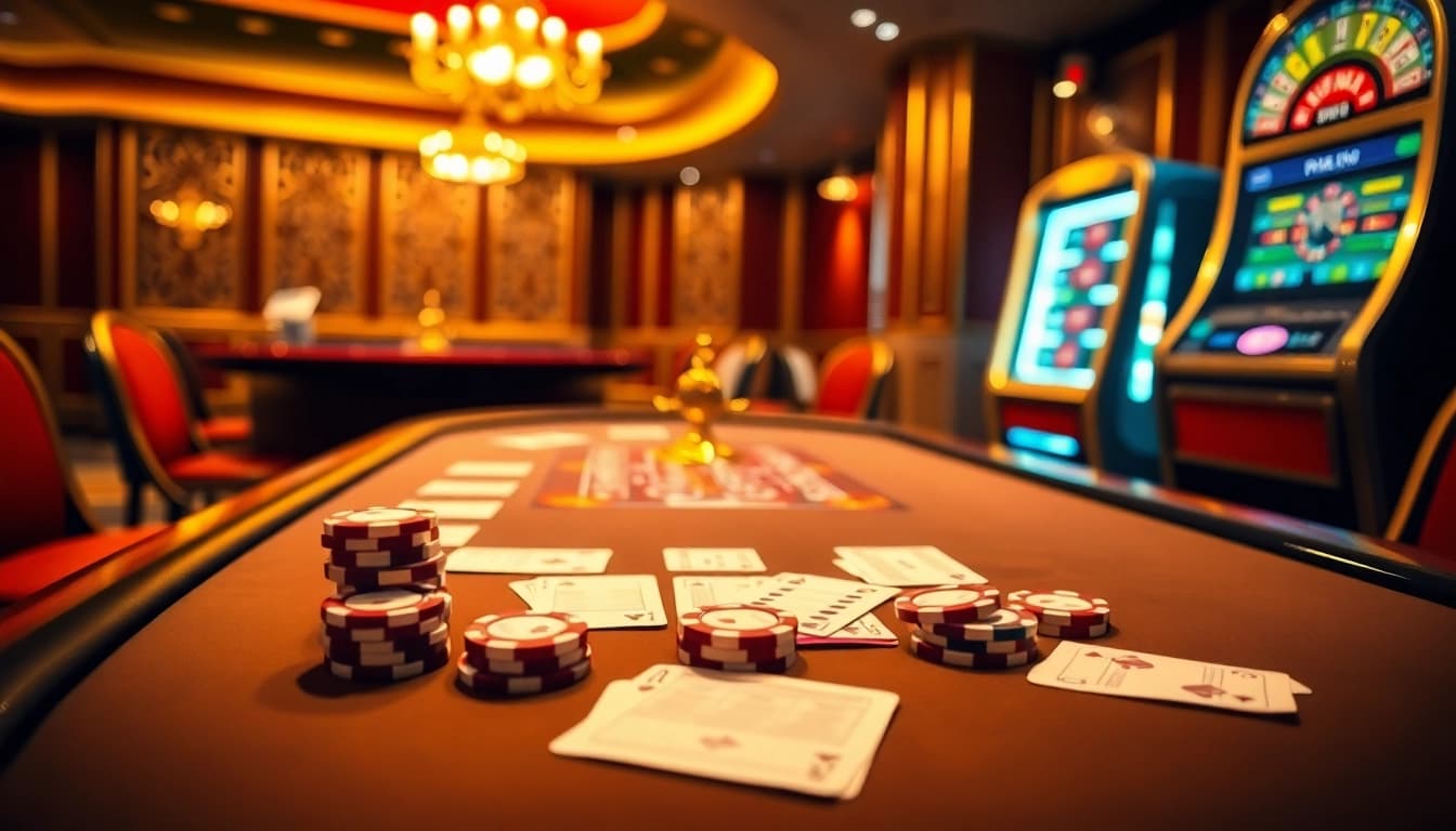 Players enjoying the excitement of OPEN88 with vibrant casino visuals and engaging games.