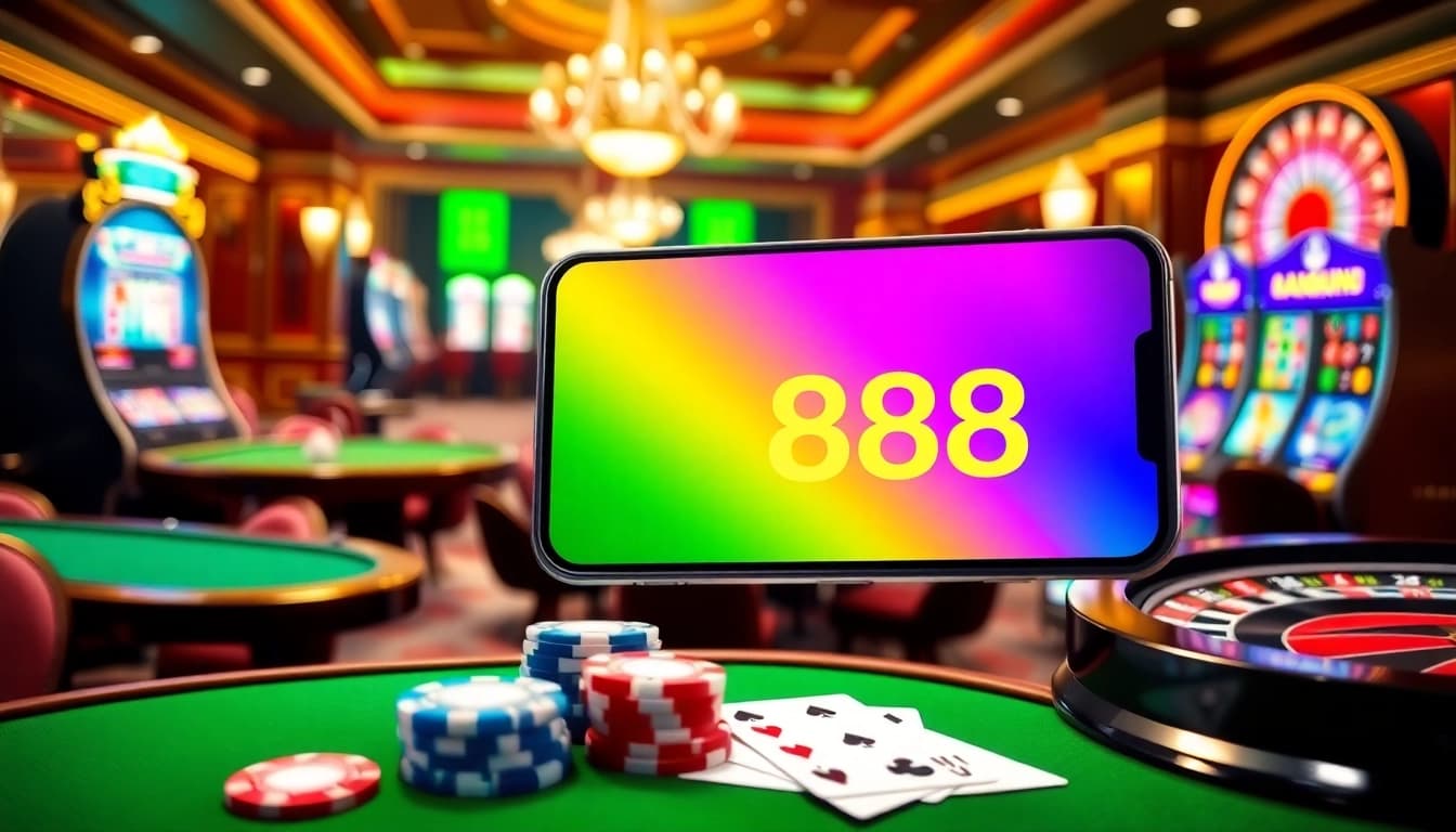 Experience the thrill of winning with kiss888 in a vibrant casino and online gaming setting.