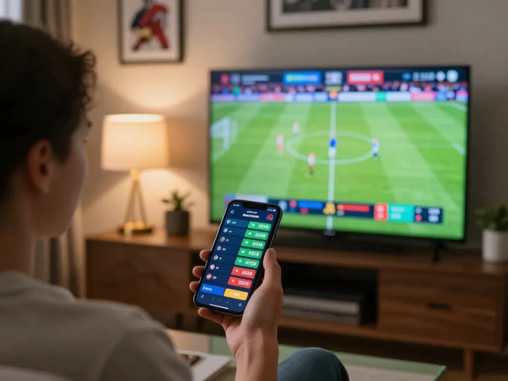 Experience thrilling live betting options with Win138 at a stylish sports setup, complete with interactive screens.