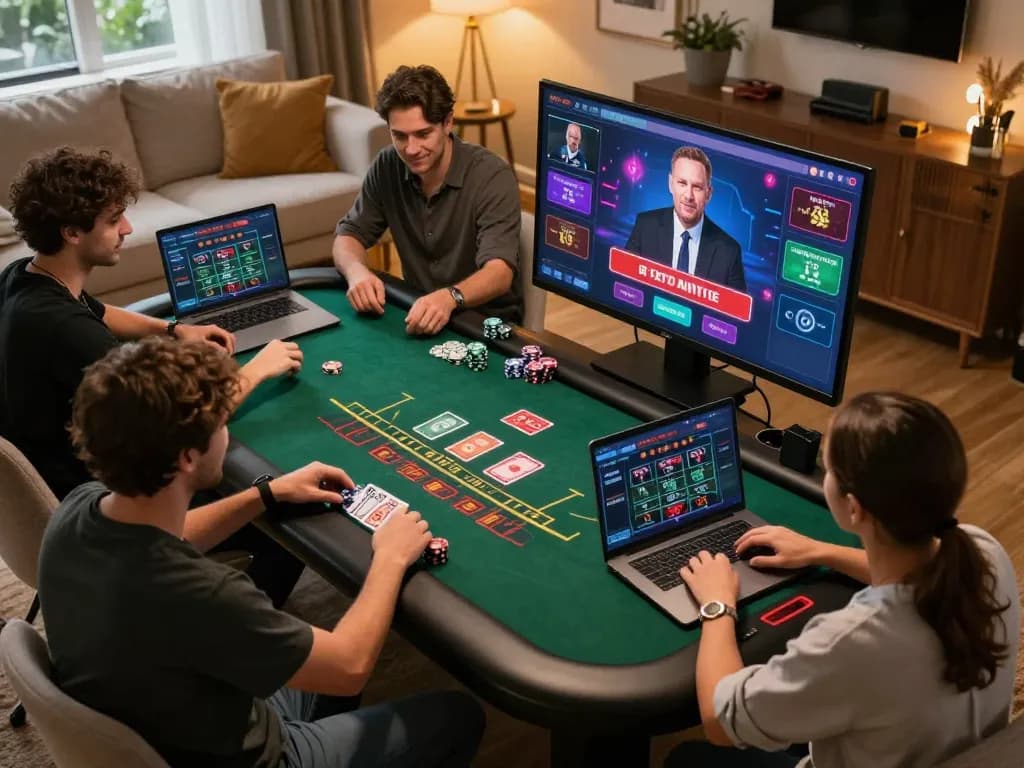 Engaging online gaming experience at KO66 with players enjoying live blackjack