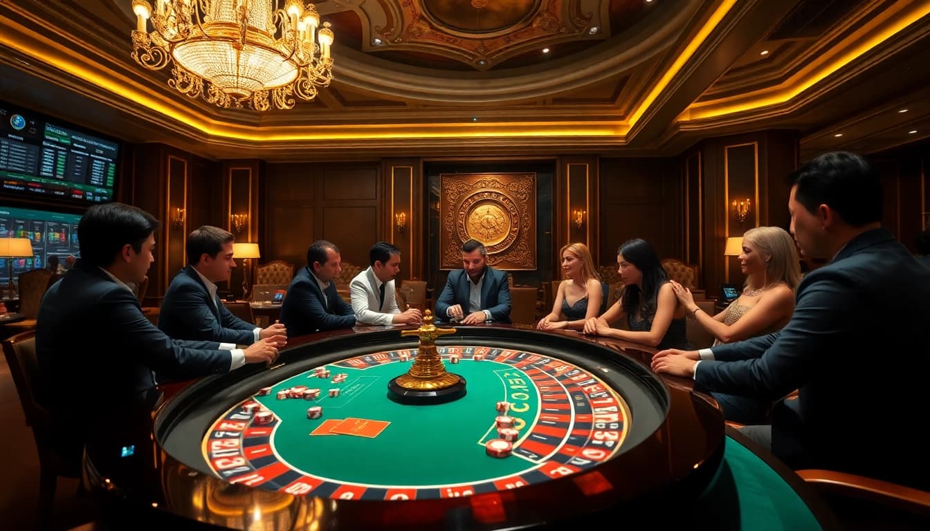 Experience the thrill of online gambling at nhacaiuytinvn.us.com with vibrant poker games and roulette tables.