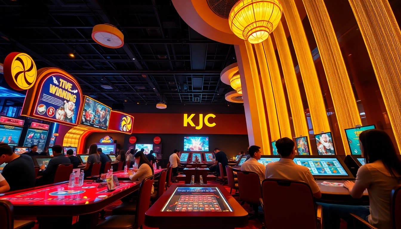 KJC online entertainment showcasing dynamic gaming experiences and vibrant atmosphere.