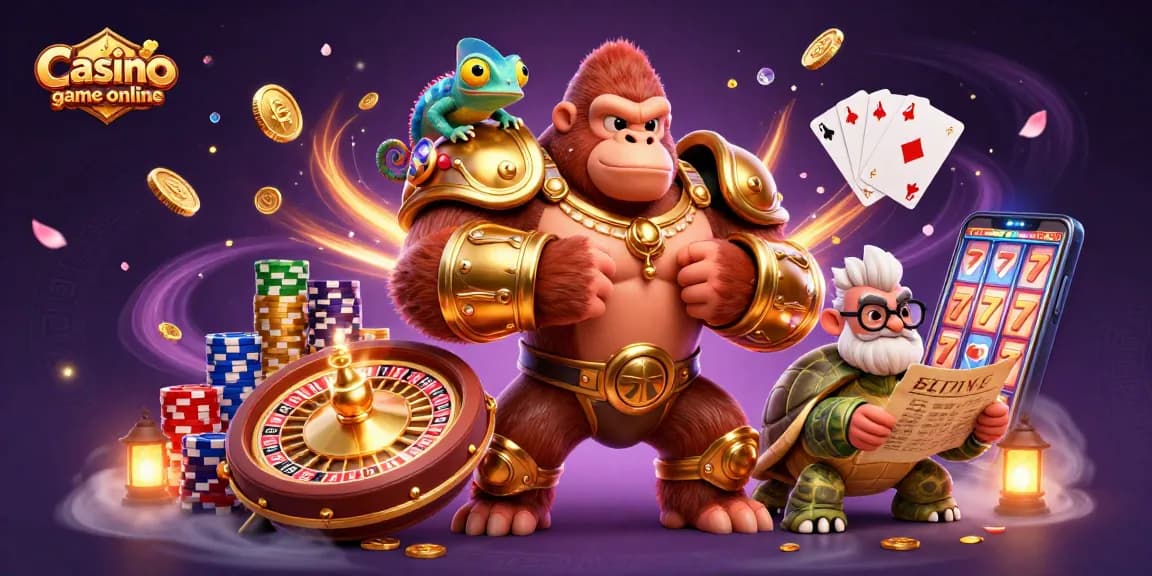 Engage with the world of Casino game online amidst vibrant characters and dynamic gaming elements.