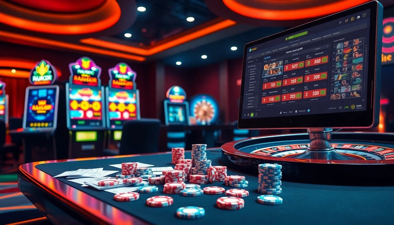 RAJAGACOR offers thrilling online slot experiences with vibrant machines and betting activity.