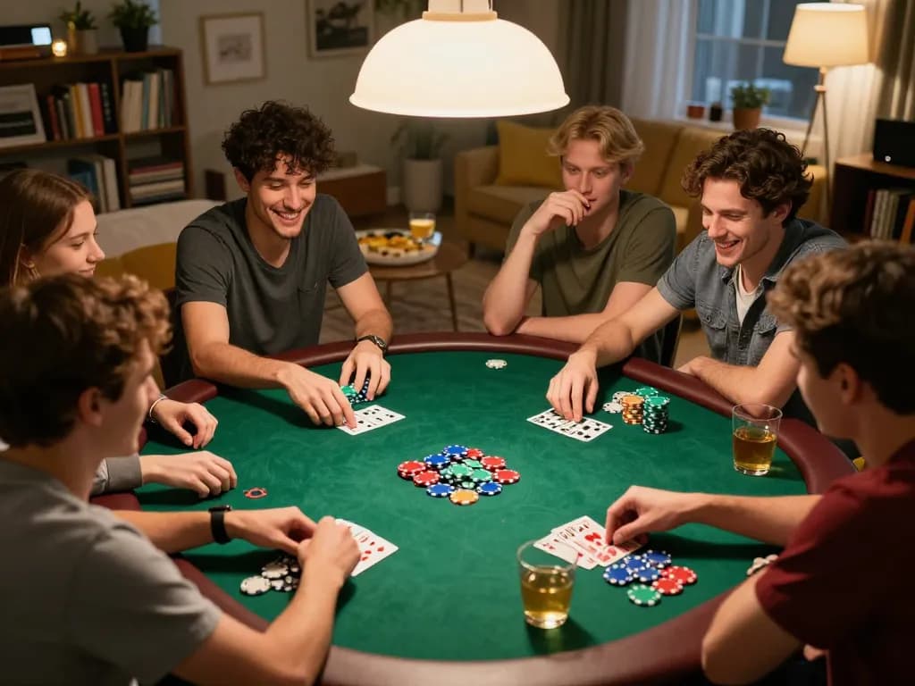 Dewalive Login gives players a winning edge during a lively home poker night.