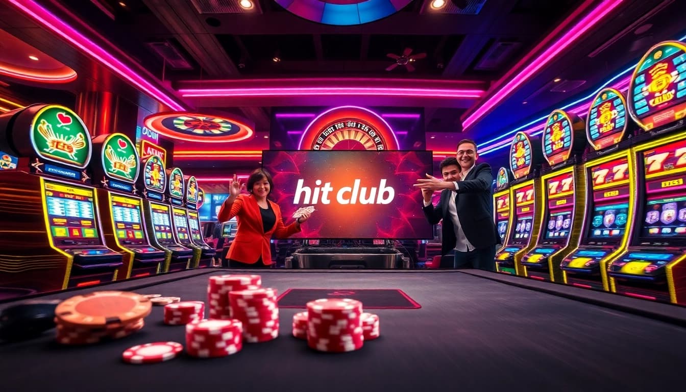 Experience the thrill of Hitclub nổ hũ with vibrant game visuals and interactive online gambling features.