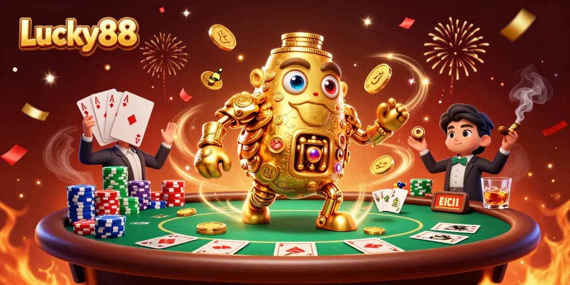 Experience the excitement of Lucky88 with a vibrant poker scene featuring high-stakes gameplay.
