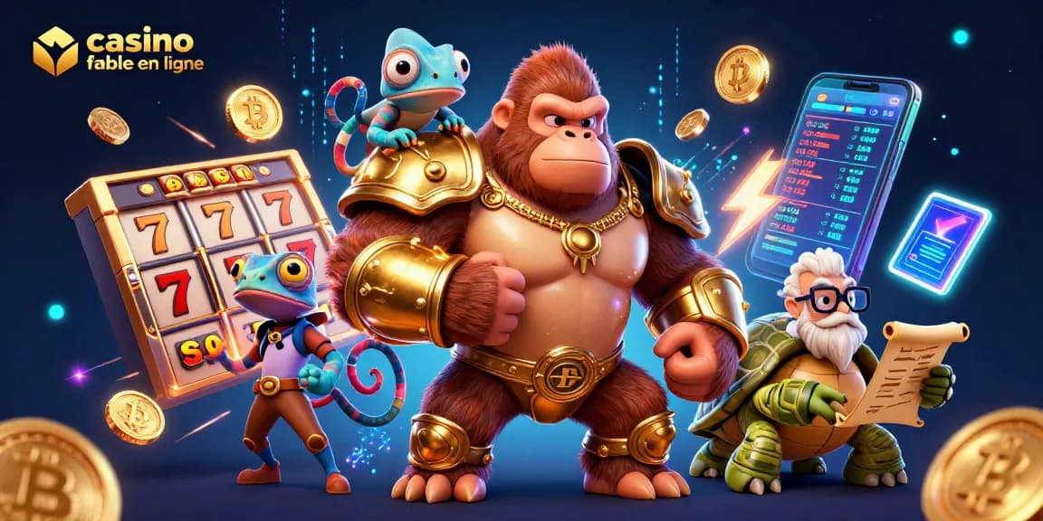Vivez l'excitation du jeu dans un casino fiable en ligne avec des personnages captivants et des éléments de machines à sous dynamiques.