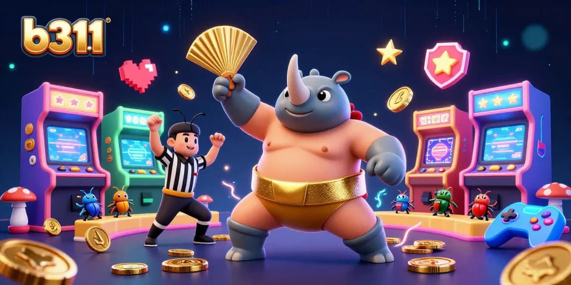 O b311 oferece uma experiência emocionante em jogos com um campeão besouro enviando moedas de ouro voando.