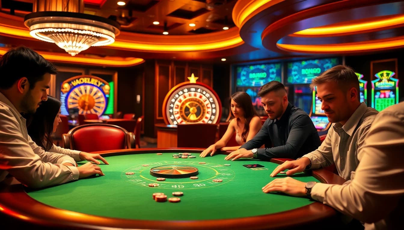 Experience thrilling poker action at bong88 net with vibrant casino settings and intense gameplay.