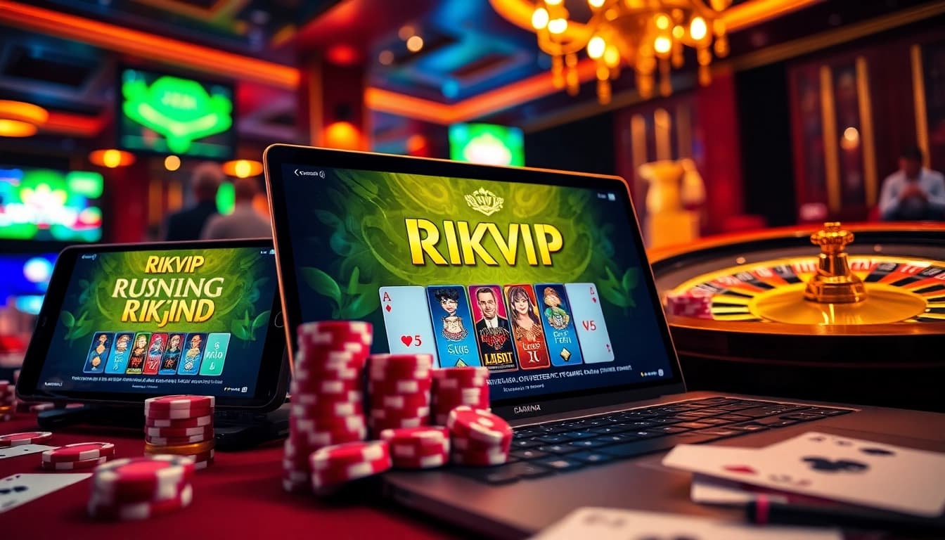 Engage in thrilling gameplay at Rikvip with interactive online casino features and vibrant atmosphere.