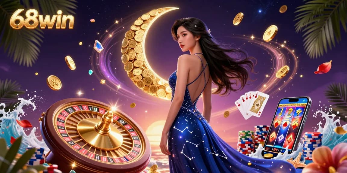 Experience thrilling gameplay at 68win with vibrant casino elements and a captivating atmosphere.
