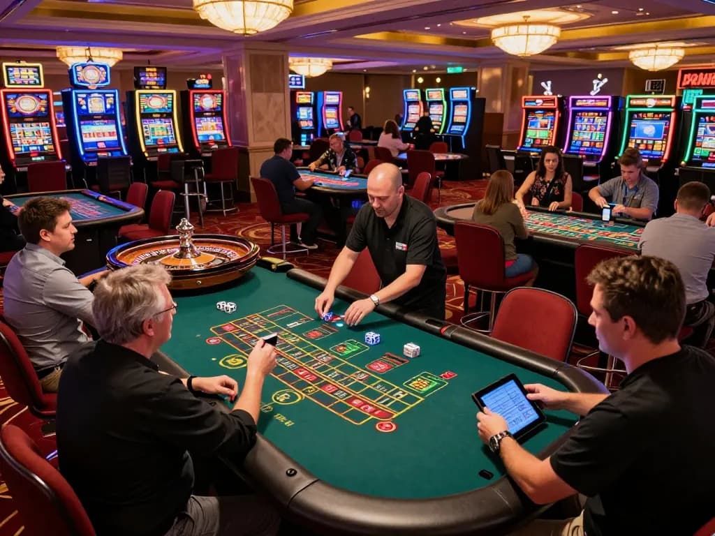Engaging casino scene at https://lv88.tips/ with players enjoying dynamic games, vibrant atmosphere, and elegant decor.