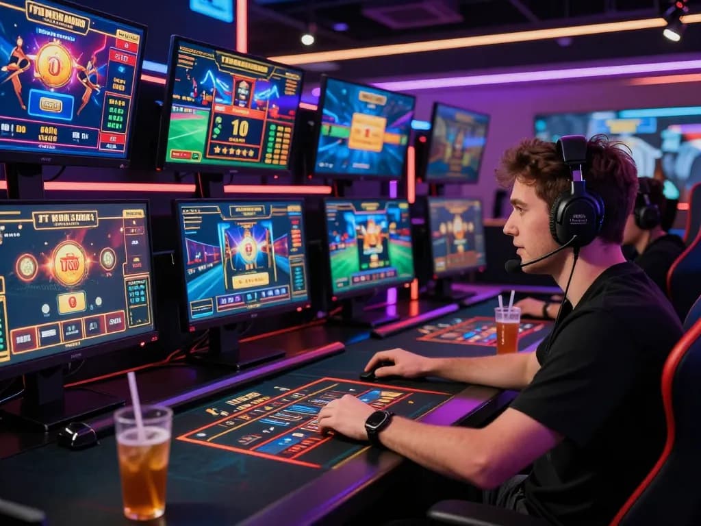 Exciting AF88 online casino gaming scene highlighting a player engaged with live dealer games.