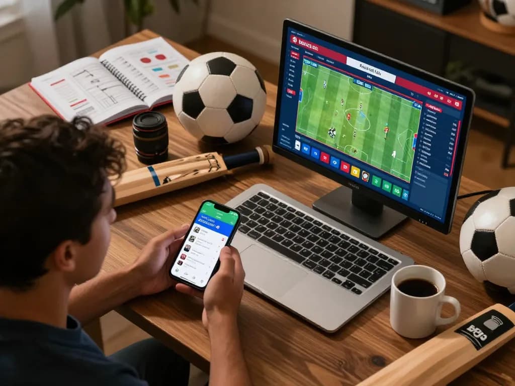 Experience bgd33 sports betting excitement at home, analyzing live scores and placing bets.