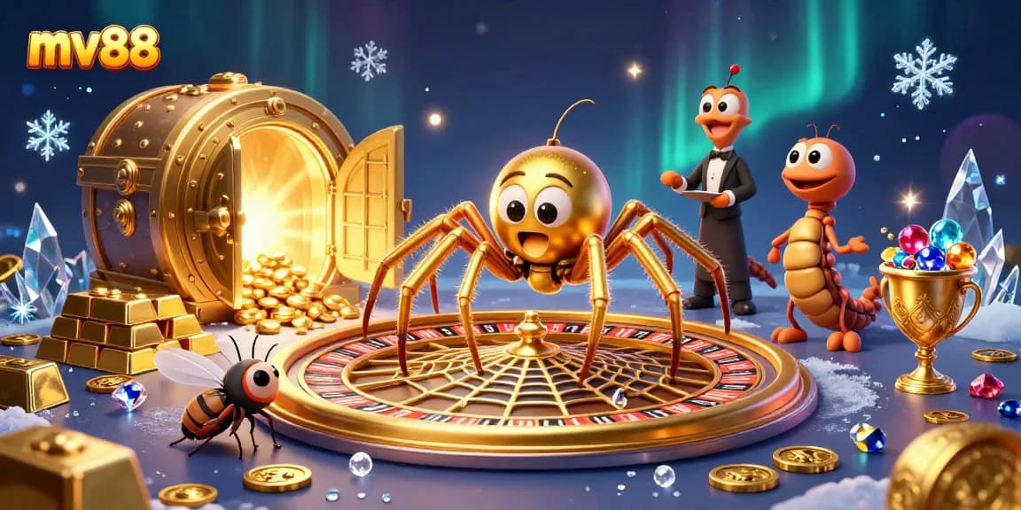 Experience exciting bets at mv88 with a centipede dealer and a spider-themed roulette.