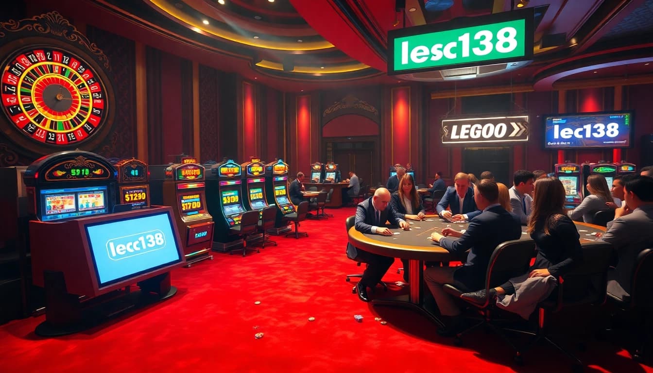 Engage with thrilling lego138 slot machines and roulette at a luxurious casino.